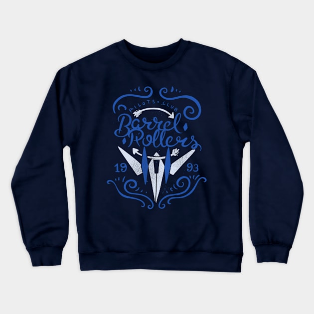 Barrel Rollers Pilots Club Crewneck Sweatshirt by Azafran